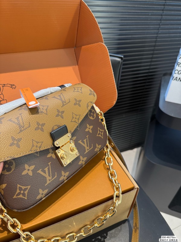 LV full steel metal variable code chip, new style messenger bag